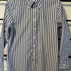 EUC Brooks Brothers 15 1/2, 33, Non Iron Stretch Men's Long Sleeve, H7